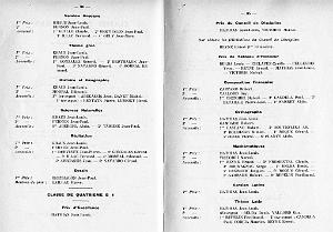 DISTRIBUTION DES PRIX 1954 55 LYCEE LAMORICIERE  (46) DE MAURICE DOMENECH DCD ENVOI DE SON FRERE FRANCOIS